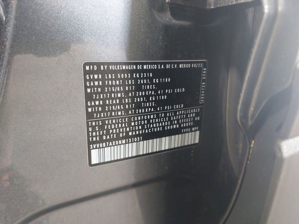2022 Volkswagen Tiguan 2.0T S