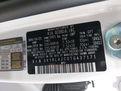2026 Kia Sorento S