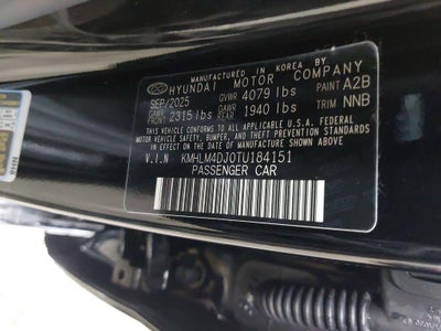 2026 Hyundai Elantra Hybrid SEL Sport