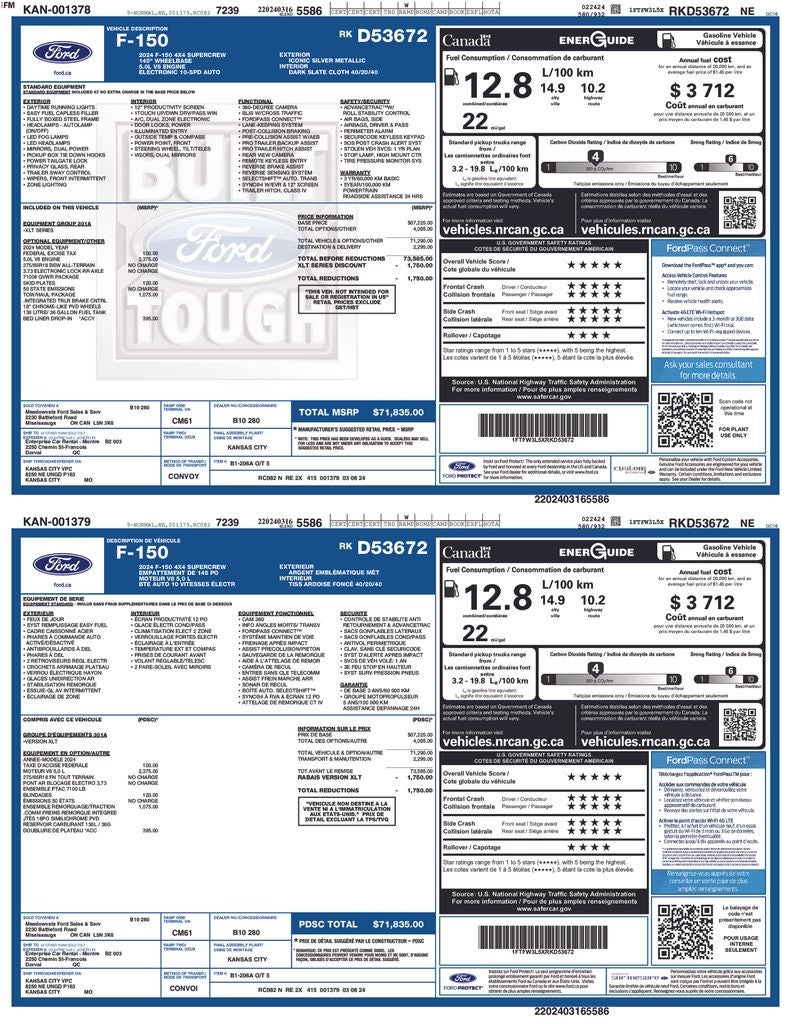 2024 Ford F-150 XLT Navigation system: Connected Navigation