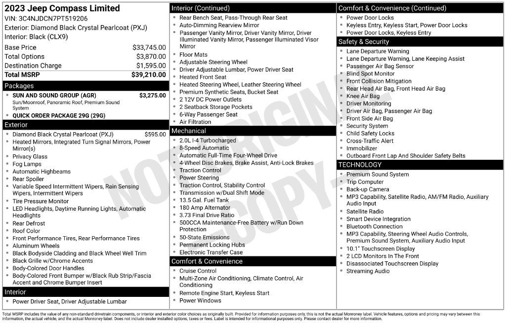 2023 Jeep Compass Limited