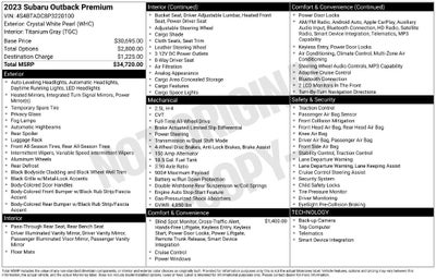 2023 Subaru Outback Premium