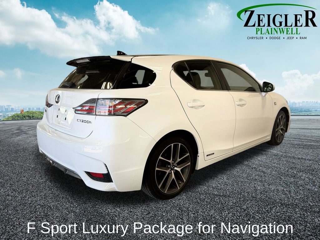 2016 Lexus CT 200h F Sport Premium Package for Navigation
