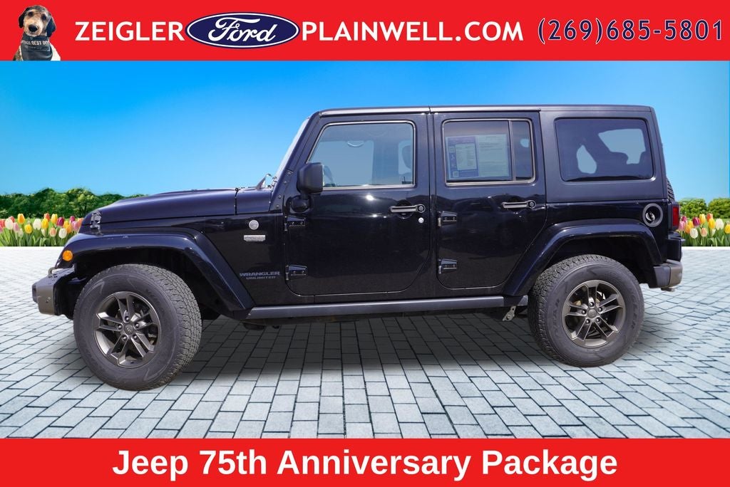 2016 Jeep Wrangler Unlimited Sahara 75TH ANNIVERSARY HEATED LEATHER HARD TOP V6 TOW