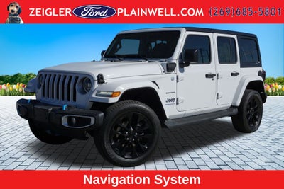2023 Jeep Wrangler Sahara 4xe BLACK WHEELS LEATHER COLD WEATHER PKG HARD TOP