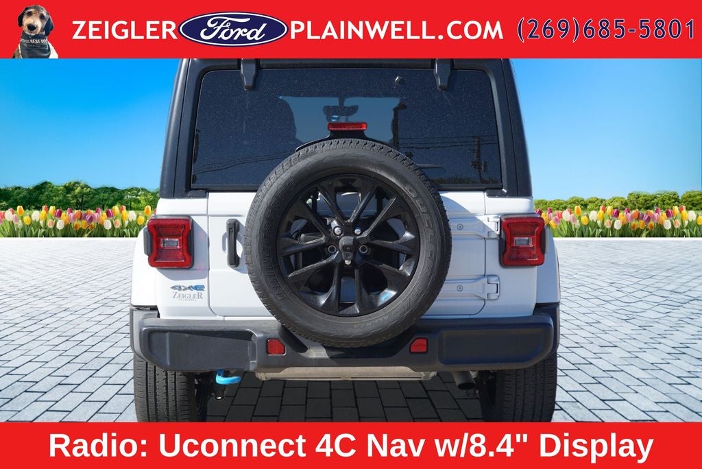 2023 Jeep Wrangler Sahara 4xe BLACK WHEELS LEATHER COLD WEATHER PKG HARD TOP