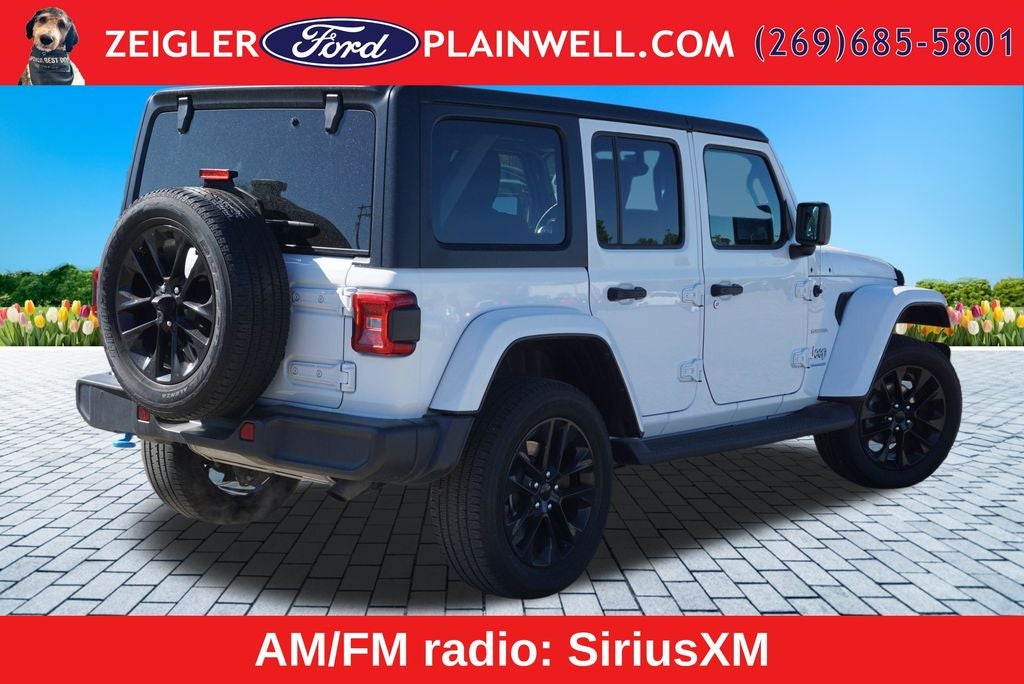 2023 Jeep Wrangler Sahara 4xe BLACK WHEELS LEATHER COLD WEATHER PKG HARD TOP