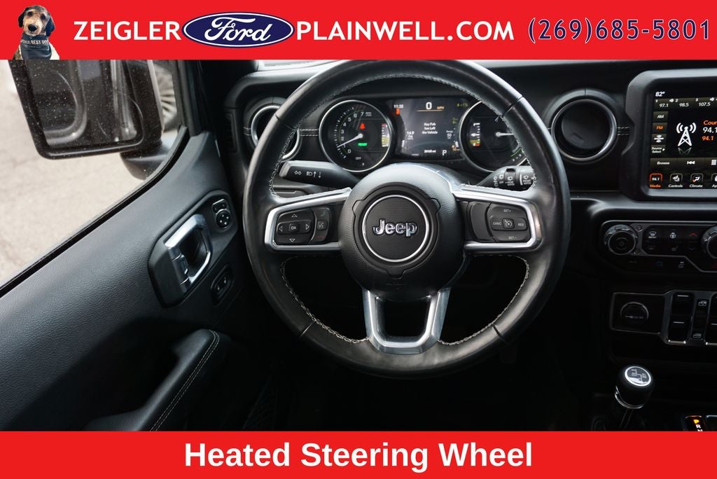 2023 Jeep Wrangler Sahara 4xe Hard Top Mckinley Heated Leather Navigation 20" Bl
