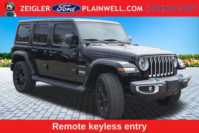 2023 Jeep Wrangler Sahara 4xe Hard Top Mckinley Heated Leather Navigation 20" Bl
