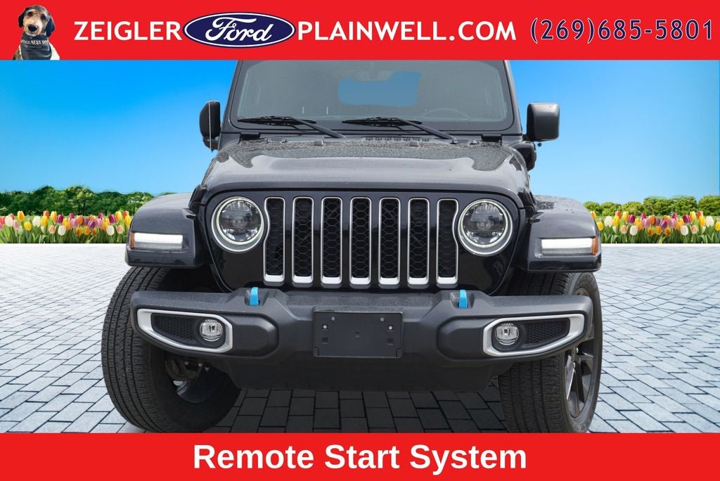 2023 Jeep Wrangler Sahara 4xe Hard Top Mckinley Heated Leather Navigation 20" Bl