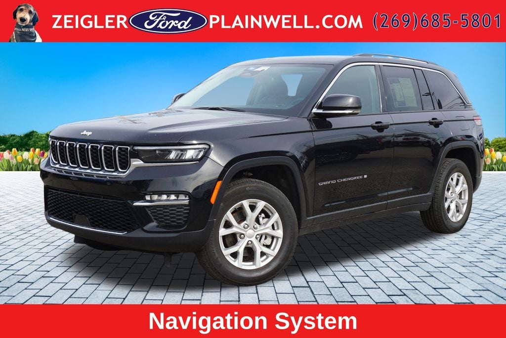 2023 Jeep Grand Cherokee Limited 4x4 Navigation Heated Leather & Steering Rear Came