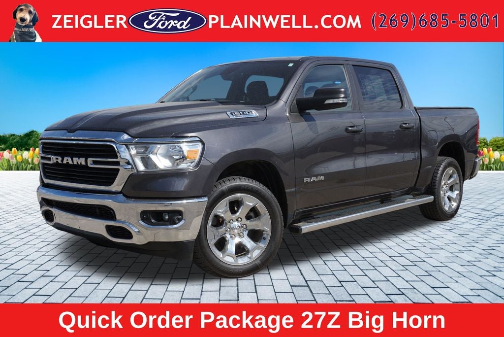 2021 RAM 1500 Big Horn/Lone Star CREW CAB 4x4 LEVEL 2 EQUIP GROUP 20" CHROME WHEELS