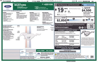 2024 Ford Mustang GT GT Performance Pkg