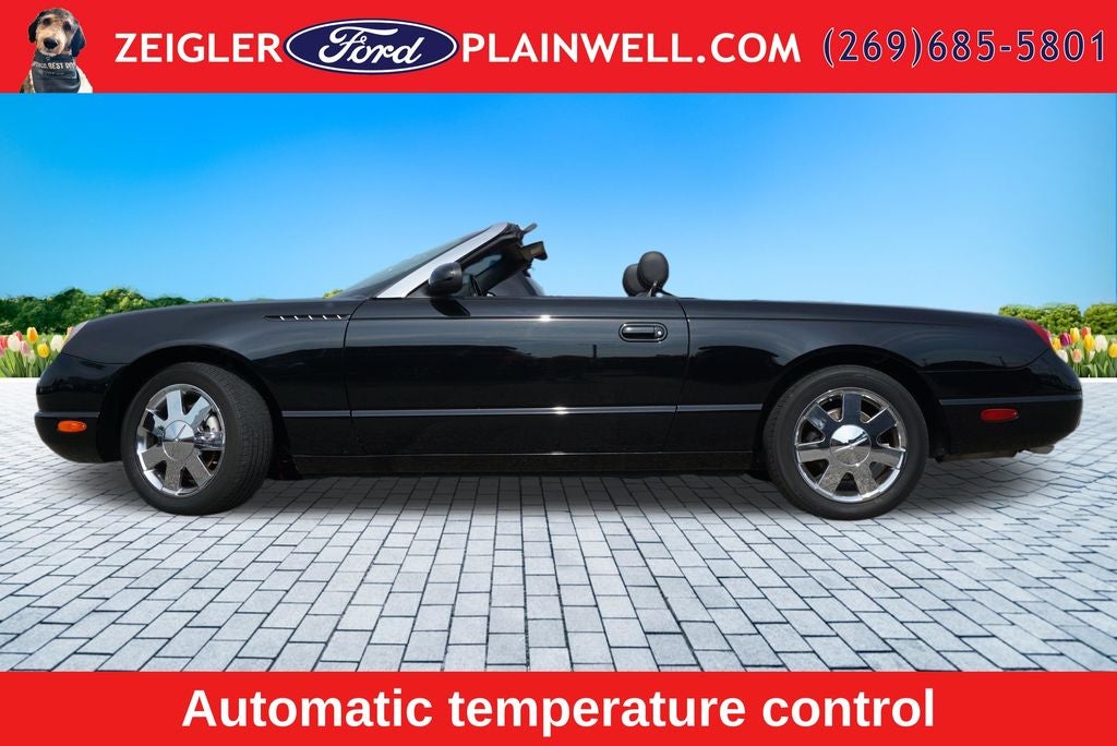 2002 Ford Thunderbird Base Convertible Hard and Soft Top Leather V8 Chrome Wh