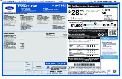 2023 Ford Escape ST-Line AWD Cold Weather Pkg Blis