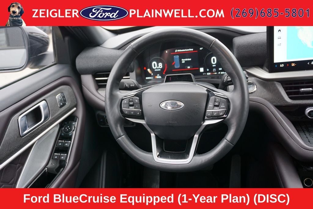 2025 Ford Explorer Platinum Lux Leather Pkg Panoramic Roof Co Pilot 360 21" Wh