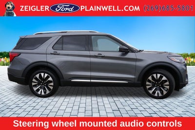 2025 Ford Explorer Platinum Lux Leather Pkg Panoramic Roof Co Pilot 360 21" Wh