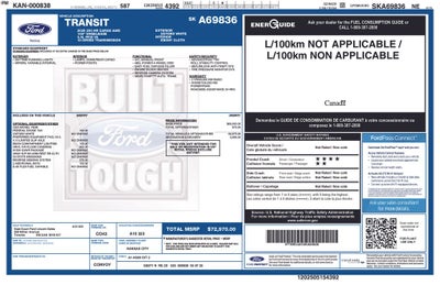 2025 Ford Transit-250 Base AWD High Roof EL Extended Legnth Cargo Van