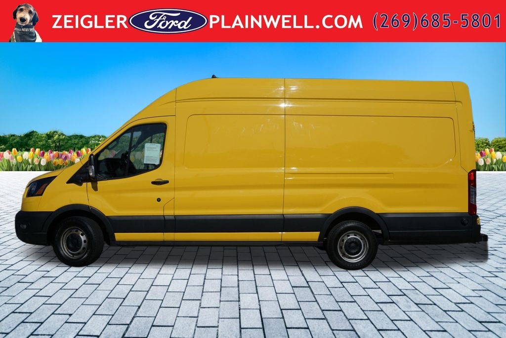 2022 Ford Transit-250 Base High Roof Extended Yellow Cargo Van Navigation R C