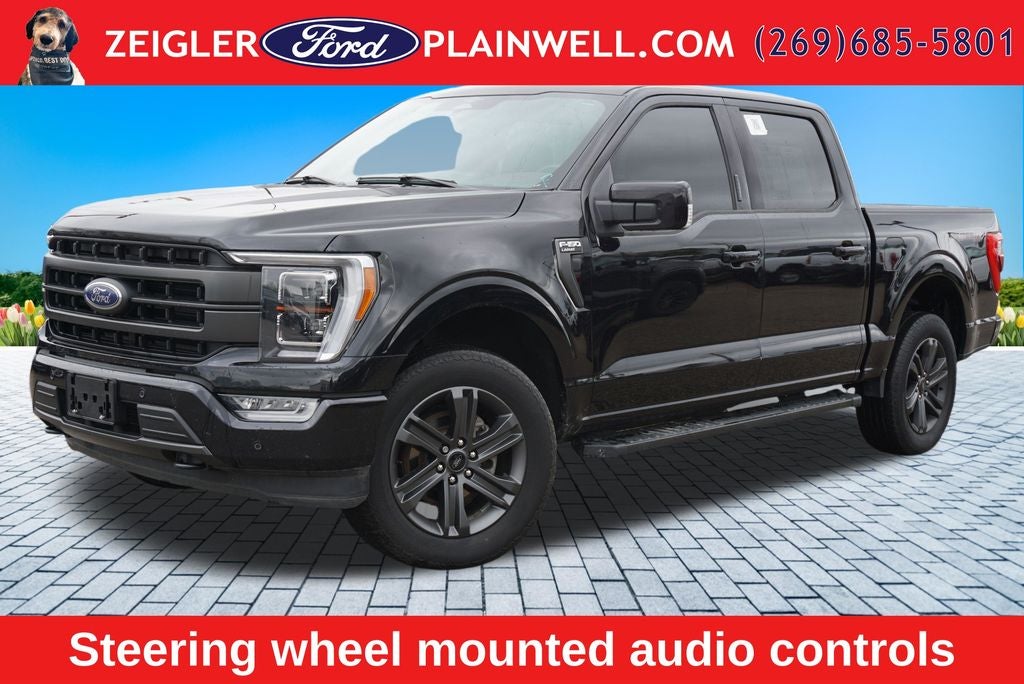 2023 Ford F-150 Lariat Sport Heated Cooled Leather Pano Roof Nav Trailer
