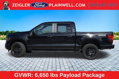 2024 Ford F-150 STX BLACK APPEARANCE PKG 20" BLACK WHEELS TOW PKG