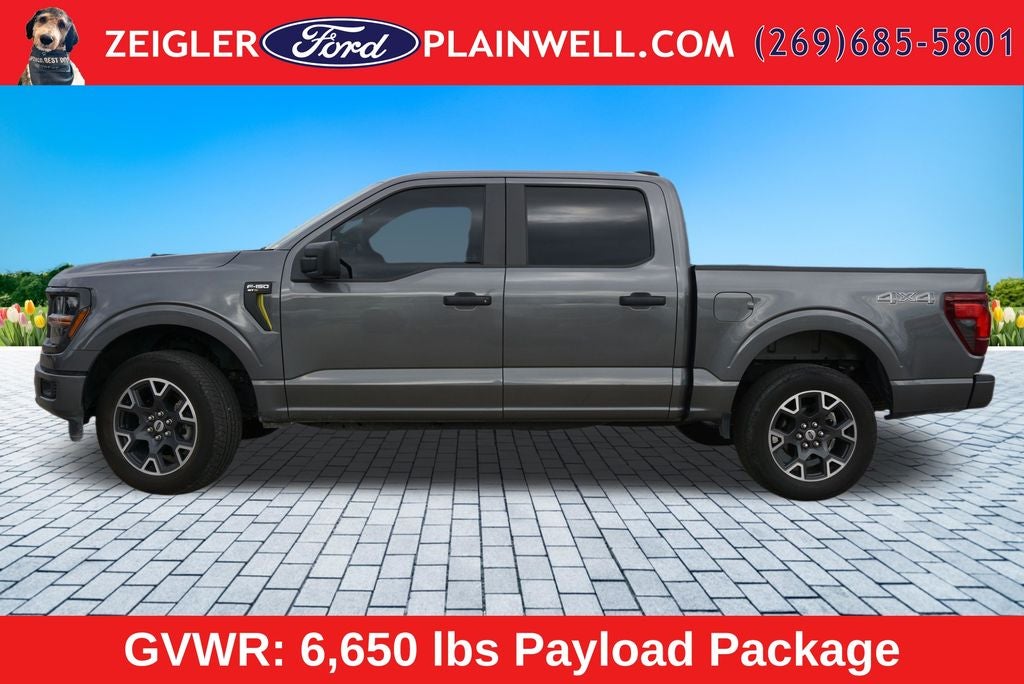 2024 Ford F-150 STX CREW CAB 4X4 NAVIGATION 20" WHEELS LANE DEPART TO