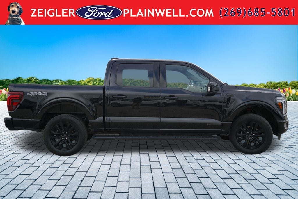 2024 Ford F-150 Lariat Hybrid Black Appearance Pkg Panoramic Roof Tow