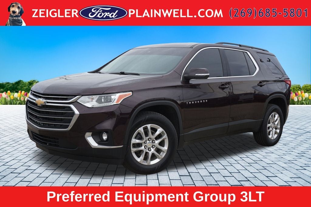 2021 Chevrolet Traverse LT Leather AWD 3RD ROW LEATHER HEATED STEERING LANE DEPARTURE