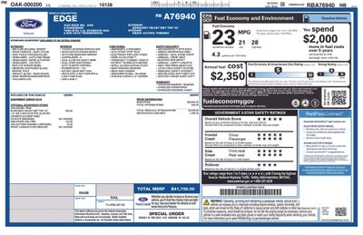 2024 Ford Edge SEL AWD Leather Rear Camera