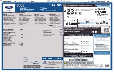 2023 Ford Edge SEL AWD Leather Rear Camera