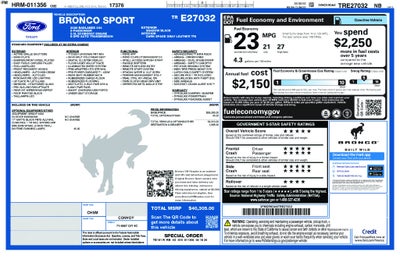 2026 Ford Bronco Sport Badlands Heated Leather Co Pilot 360 Connectivity Pkg