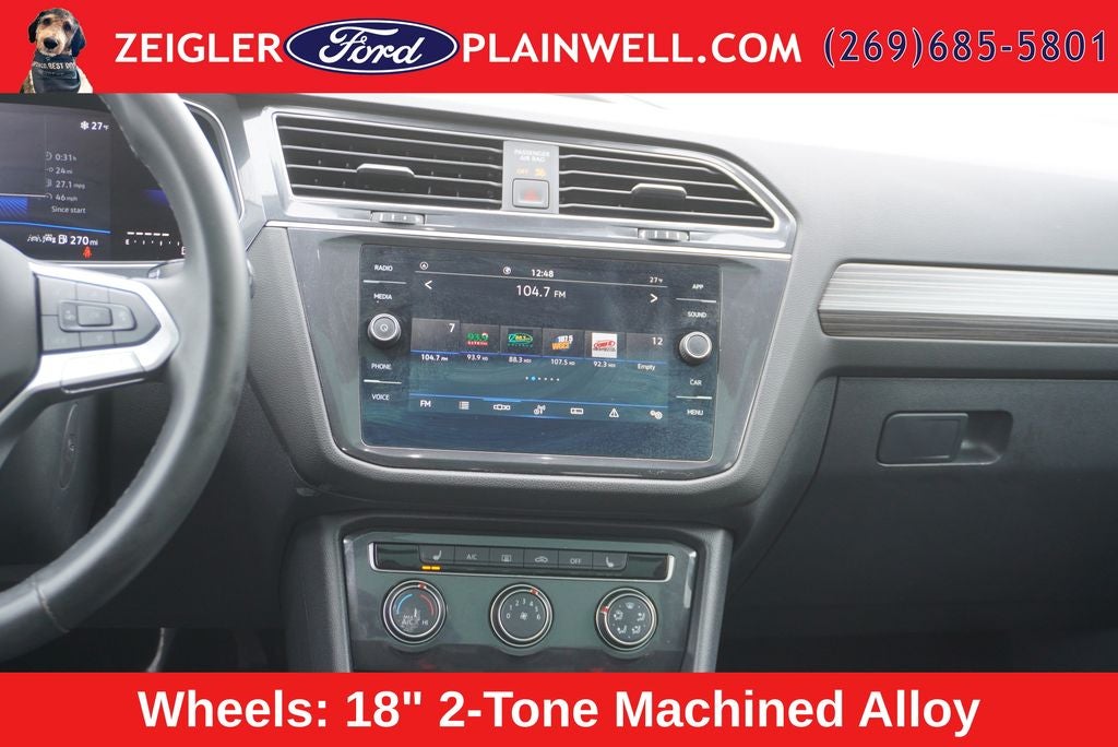 2024 Volkswagen Tiguan 2.0T Wolfsburg Edition Panoramic Moonroof Heated Leather Rear Camera 3rd