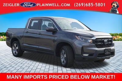 2025 Honda Ridgeline RTL Crew Cab 4x4 Heated Leather Moonroof