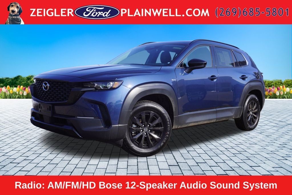 2025 Mazda Mazda CX-50 Hybrid Premium 4x4 Panoramic Moonroof Heated Leather Lane Departu