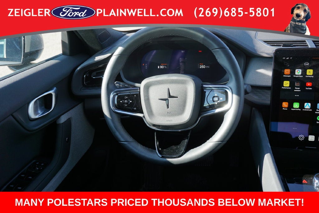 2024 Polestar 2 Long Range Dual Motor AWD Pilot Pkg Heated Seats Navigation Rear Camera