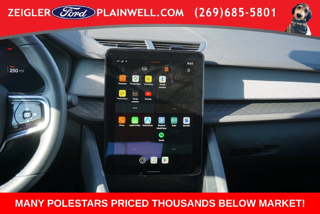 2024 Polestar 2 Long Range Dual Motor AWD Pilot Pkg Heated Seats Navigation Rear Camera