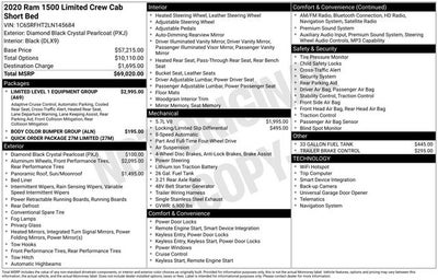 2020 RAM 1500 Limited Crew Cab 4x4 5'7' Box