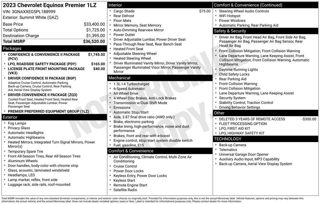 2023 Chevrolet Equinox AWD Premier