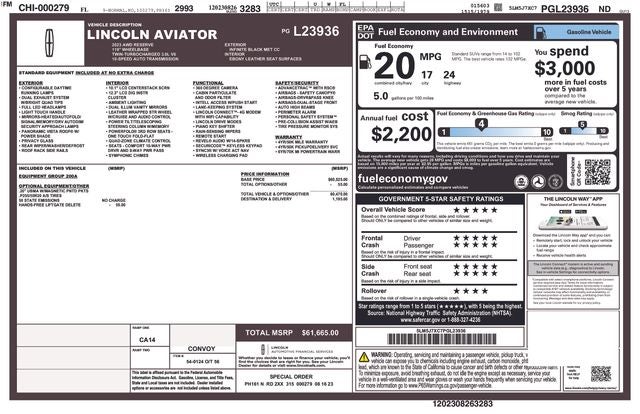 2023 Lincoln Aviator Reserve
