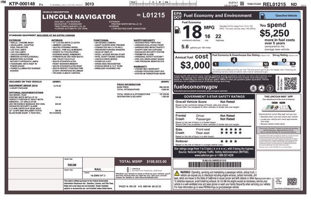 2024 Lincoln Navigator L Reserve L